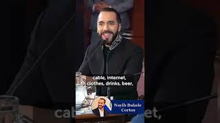 Si acabamos con los delincuentes afectaremos la economía nayibbukele bukele bukeleviral [upl. by Nyleda]