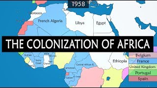 Colonization of Africa  Summary on a Map [upl. by Evangelin636]