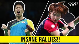 UNBELIEVABLE Table Tennis Rallies at Rio 2016 🏓 [upl. by Natanoy121]