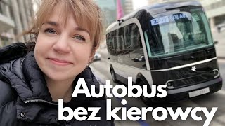 Przejechałam się AUTOBUSEM BEZ KIEROWCY  AUTOBUS Z PRZYSZŁOŚCI już w Korei Jazda bez trzymanki [upl. by Artimas]