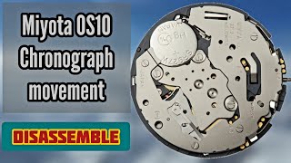 How To Service Miyota 0S10 Chronograph Movement  Disassemble Tutorial  SolimBD [upl. by Morgenthaler549]