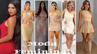 MODA FEMININAraissademelo644 FASHION BEAUTIFUL LOOKS FEMININOS [upl. by Hareemas]