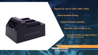 Aleratec 11 HDD Copy Dock USB30 V2 Hard Disk Drive Duplicator [upl. by Dianne72]