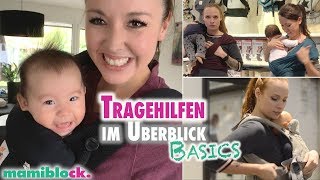 Babytragen im Überblick  Gängige Tragehilfen  mamiblock [upl. by Pauiie]