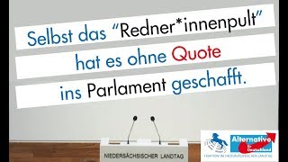 Quotenwahn und Gendergaga Nicht mit der AfD Dana Guth MdL AfD [upl. by Renzo]