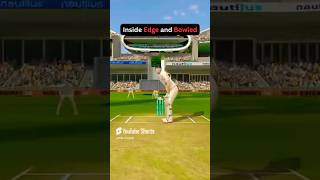 Inside edge and bowled shorts cricket ytshorts cricketshorts rc24cricket rc24shorts rc24 [upl. by Reggy]