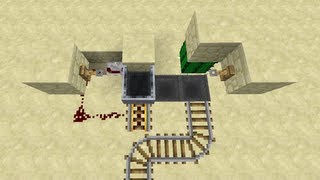 Compact Auto Minecart Station  Minecraft Tutorial [upl. by Urbain60]