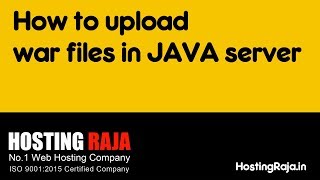 HostingRaja  Java WAR File Upload Execution Using UI User Interface Easy Method [upl. by Zetta]