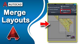 How to merge multiple paper space layouts into one layout in AutoCAD [upl. by Akerboom115]