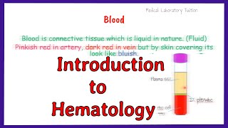 introduction to hematology  what is hematology [upl. by Yeleek]