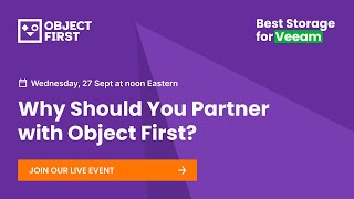 Why Should You Partner with Object First [upl. by Osterhus]