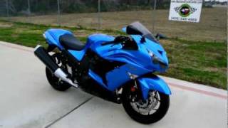 Overview and Review of the 2012 Kawasaki ZX14R Ninja in Candy Surf Blue [upl. by Washko]