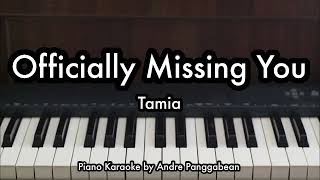 Officially Missing You  Tamia  Piano Karaoke by Andre Panggabean [upl. by Gnni]