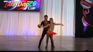 Jorge amp Daryna Mexico Junior Couple Final Round WLDC 2014 [upl. by Franni786]