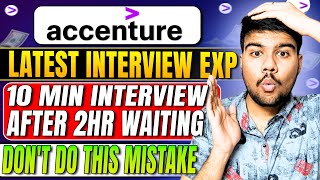 🚨Accenture Interview Reality 25Hour Wait for These Mistakes 😱 [upl. by Aikas979]