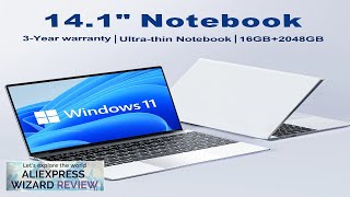 141quot Ultra Slim Laptop 16GB RAM 2TB SSD Intel N3700 Notebook Gamer Review [upl. by Suhail]