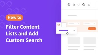 Filter Content Lists and Add Custom Search [upl. by Suiratnauq584]