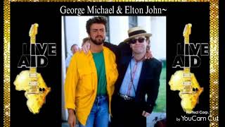 George Michael amp Elton John at Live Aid [upl. by Brendis]