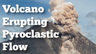 Volcano Erupting with Pyroclastic Flows shorts freeschool volcano [upl. by Melentha]