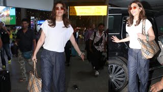 Kriti Sanon Spotted At The Airport [upl. by Ahseetal]