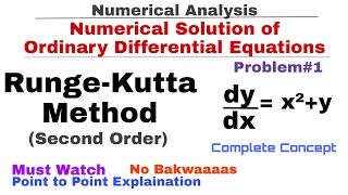 8 RungeKutta Method of Second Order  Concept amp Problem1  Numerical Analysis  Numerical Methods [upl. by Akilegna593]