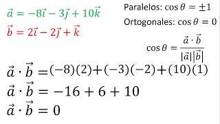 Vectores paralelos y ortogonales en R3  Ejemplo 1 [upl. by Reyotal366]