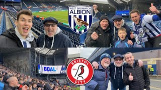 WBA VS BRISTOL CITY VLOG PLAYOFF DREAM ON AS ALBION GAIN ANOTHER THREE POINTS [upl. by Elimay438]