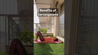 Benefits of Sarvangasan pcod yoga sarvangasana fitness [upl. by Dolora]