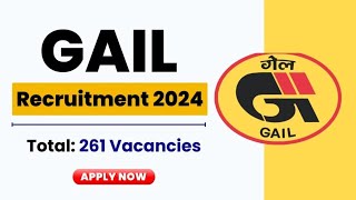 GAIL Recruitment 2024  CA  CMA  Engineering I LAW I HR I Safty [upl. by Darcee451]