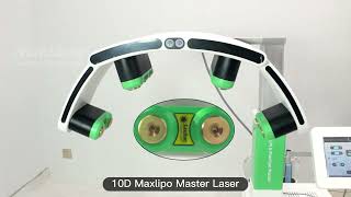 10D HIFEM Maxlipo Master Slim HIFEM Muscle Building green red light laser Fat Reduction machine [upl. by Hesper]