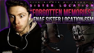 Vapor Reacts 97  FNAF SISTER LOCATION SONG quotForgotten Memoriesquot SFM Animation REACTION [upl. by Gobert]