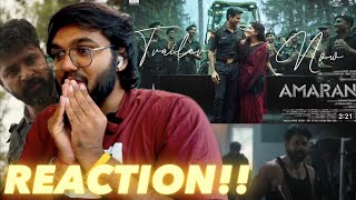 Amaran Trailer Fierce💥 and Touching🤍  REACTION [upl. by Nisse]