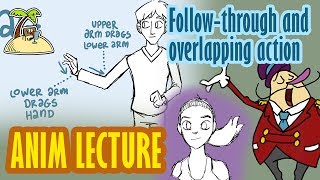 Follow through and overlapping action  animation principle [upl. by Tnarud769]