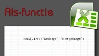 Cursus Excel Les 4 Alsfunctie [upl. by Lorenzo]