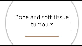 MSS  Pathology  Bone and soft tissue tumors  lec 6 [upl. by Catha]