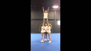 Advanced Cheerleading Stunt Progression Cradle [upl. by Eward828]