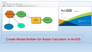 How to Create Model Builder for raster calculator in ArcGIS [upl. by Allicirp]