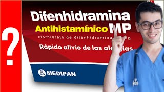 DIFENHIDRAMINA para que sirve la difenhidramina  Y MAS 💊 Antihistamínicos Alergia [upl. by Enelrats]