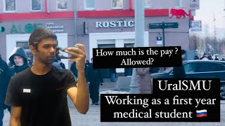 Working as a first year medical student in Ural state medical university 🇷🇺 detailed video [upl. by Musihc]