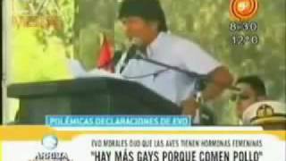 Evo Morales asegura que los hombres que comen Pollo se vuelven Homosexuales [upl. by Lieberman]