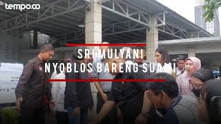 Sri Mulyani Nyoblos di TPS 73 Bintaro Pakai Kemeja Hitam [upl. by Schechter]