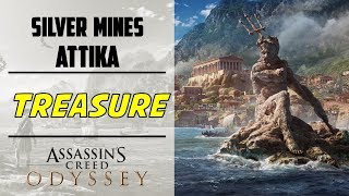 Silver Mine Attika  Cultist Clue amp Loot Treasure Location  ASSASSINS CREED ODYSSEY [upl. by Doowron320]