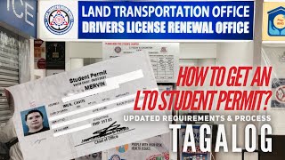 LTO STUDENT PERMIT UPDATED REQUIREMENTS NEW PROCESS EXPENSES amp Stepbystep Guide TAGALOG [upl. by Elberta]