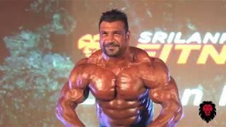 Lucion Pushparaj Live Posing at Sri Lanka Fitness expo 2018 Fitness island HD [upl. by Anayad510]