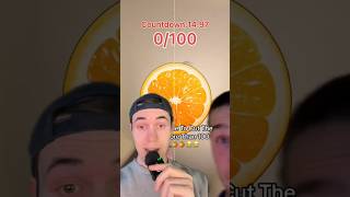 People Are Struggling To Cut This Orange 100 Times In Under 15 Seconds… [upl. by Aneetsyrk980]