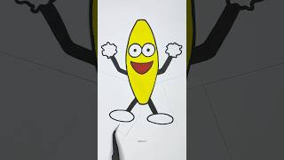 Funny Magic Paper Craft Banana Dance Animation 😂😂😂🤣 shortsvideo dance [upl. by Ayaros409]