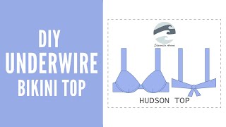 DIY Underwire Bikini Top  Hudson Top  Edgewater Avenue [upl. by Yhtamit]