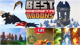 🥇BEST ADDONS for BEDROCK  MINECRAFT PE 121 addons [upl. by Jovi]