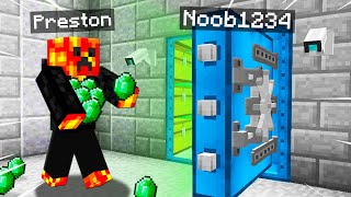 7 Ways To Steal Prestons Emeralds Minecraft [upl. by Gamin]