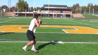 Grant Burgess Everest Academy QB Workout [upl. by Yatnuhs]